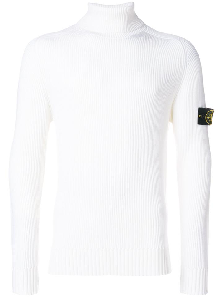 Stone Island Round Neck Jumper - White