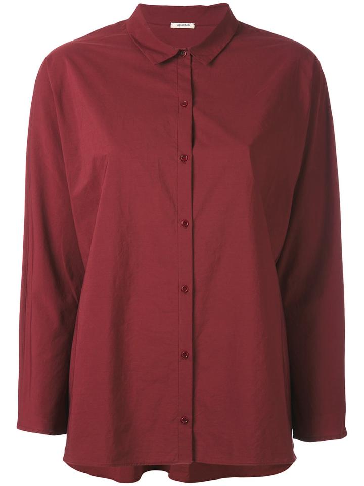 Apuntob - Boxy Shirt - Women - Cotton - 3, Pink/purple, Cotton