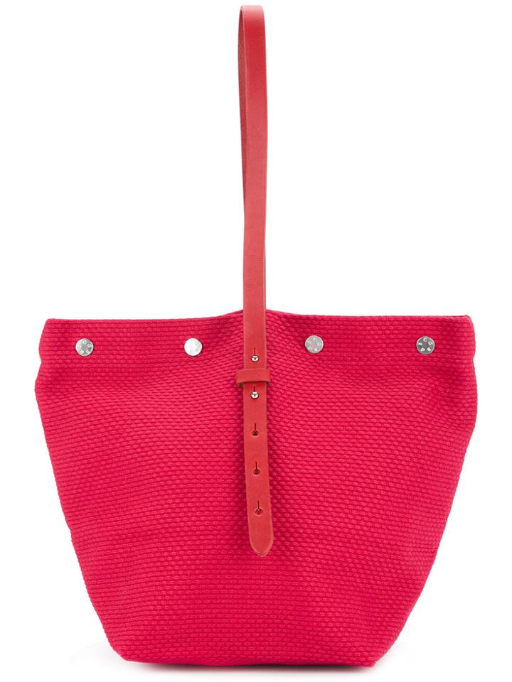 Cabas Small Bucket Tote - Red