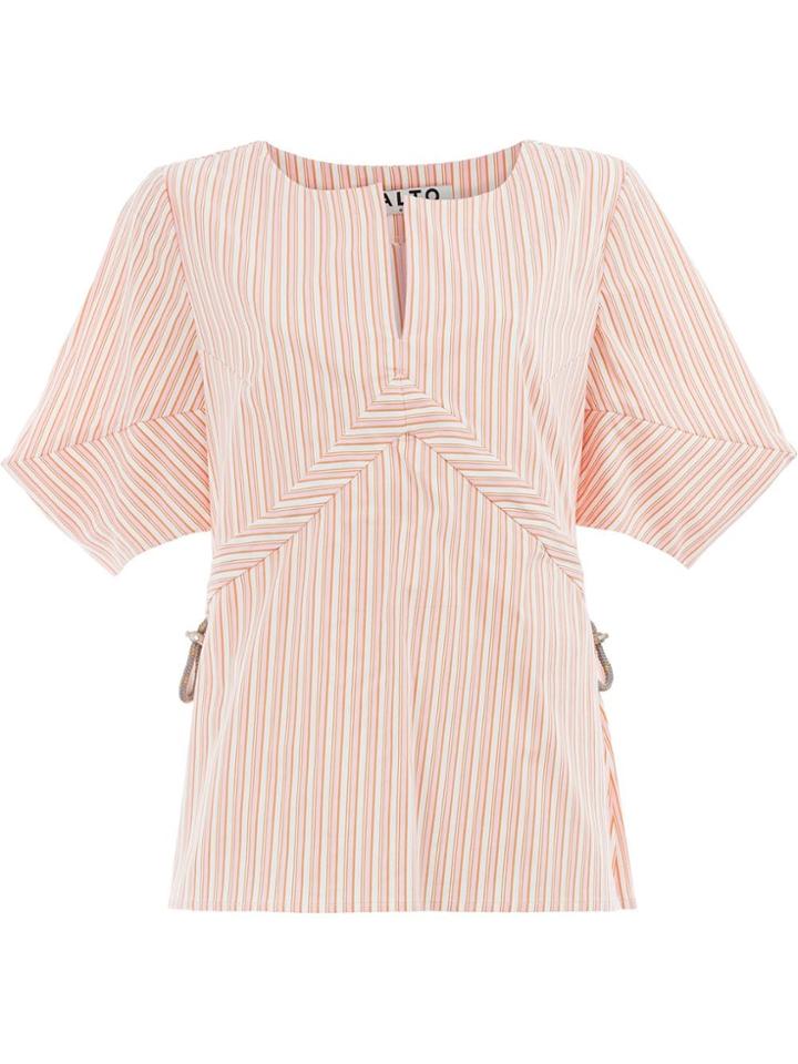Aalto Striped Blouse - Pink & Purple