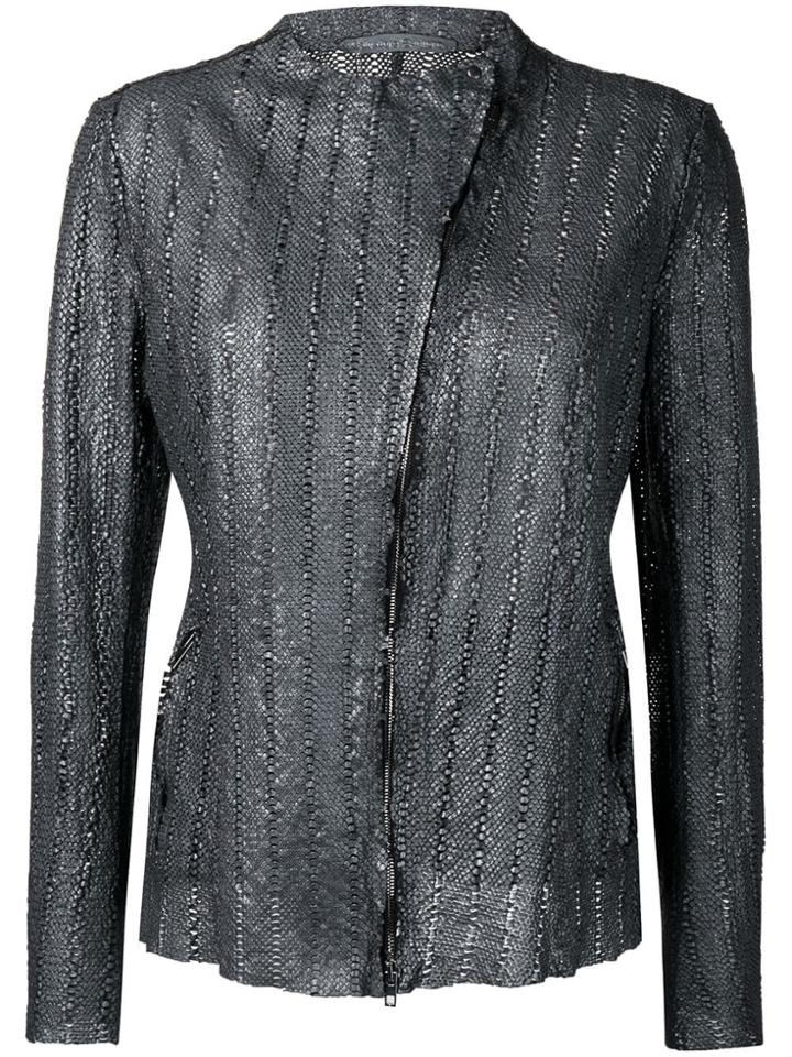 Salvatore Santoro Slim Textured Jacket - Black
