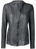 Salvatore Santoro Slim Textured Jacket - Black