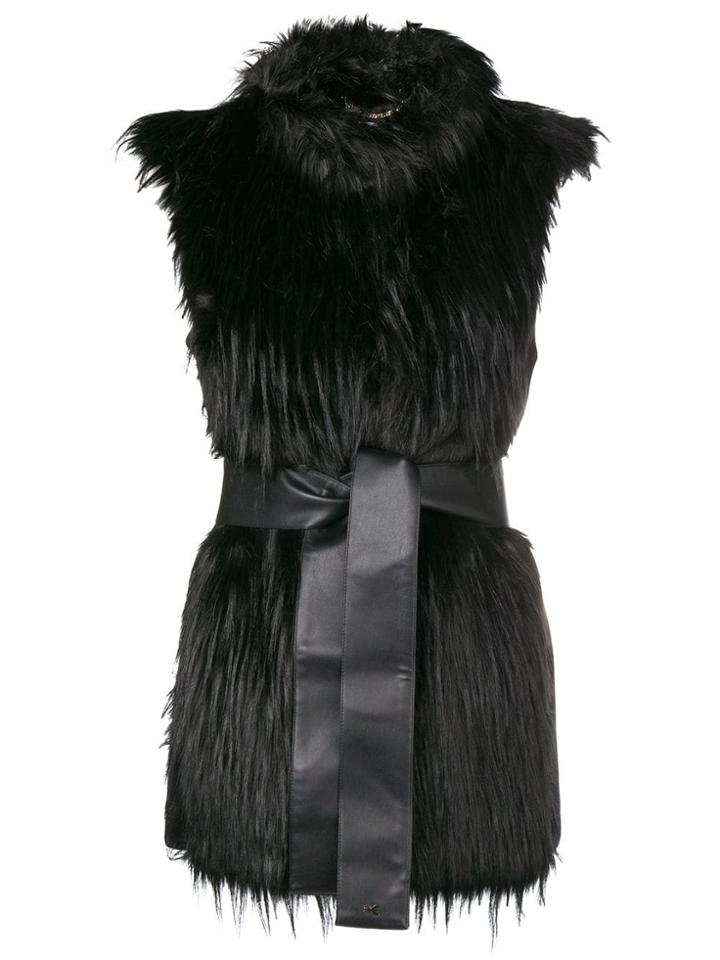 Patrizia Pepe Belted Gilet Jacket - Black