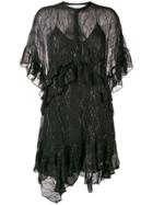 Iro Revolve Ruffle Asymmetric Dress - Black