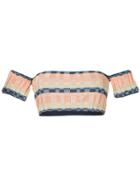 Suboo Knit Off-shoulder Bikini Top - Multicolour