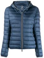 Save The Duck Cropped Padded Jacket - Blue