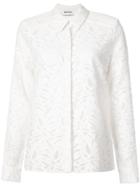 Partow Floral Insert Shirt - White