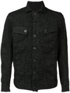 11 By Boris Bidjan Saberi Embroidered Detail Denim Jacket - Black