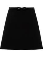 Miu Miu Grain De Poudre Skirt - Black