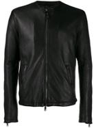 Giorgio Brato Full Zip Biker Jacket - Black