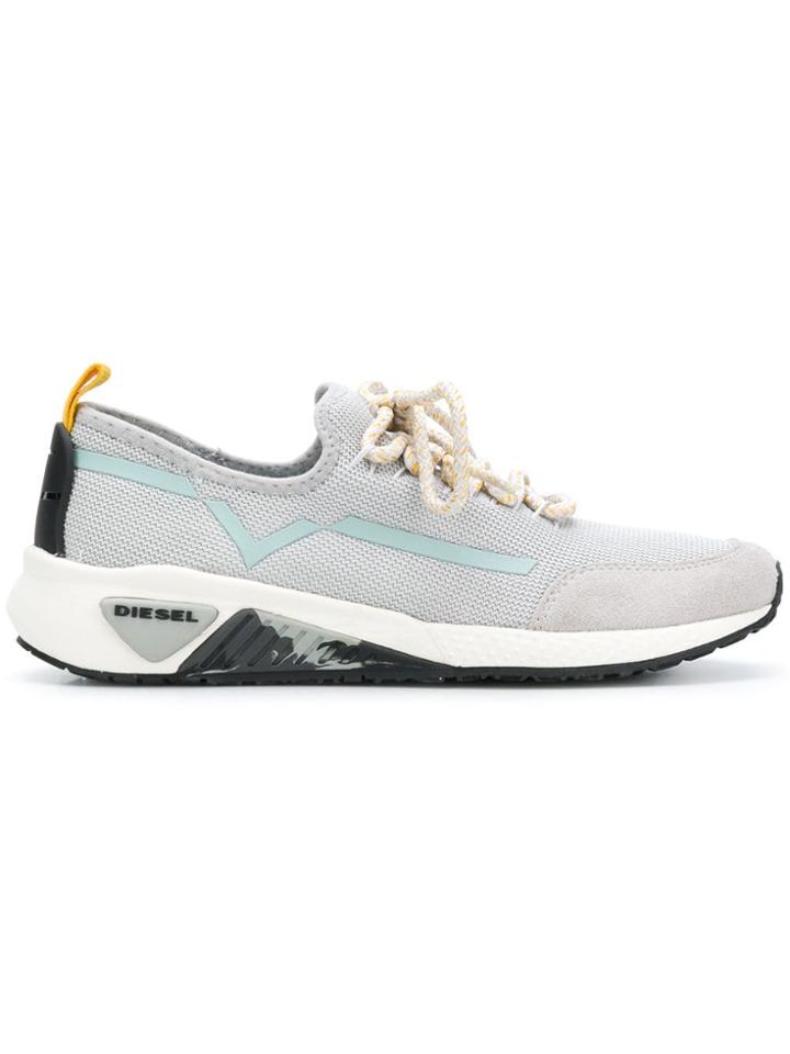 Diesel Lace-up Sock Sneakers - Grey