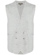 N.peal Double Breasted Waistcoat - Nude & Neutrals