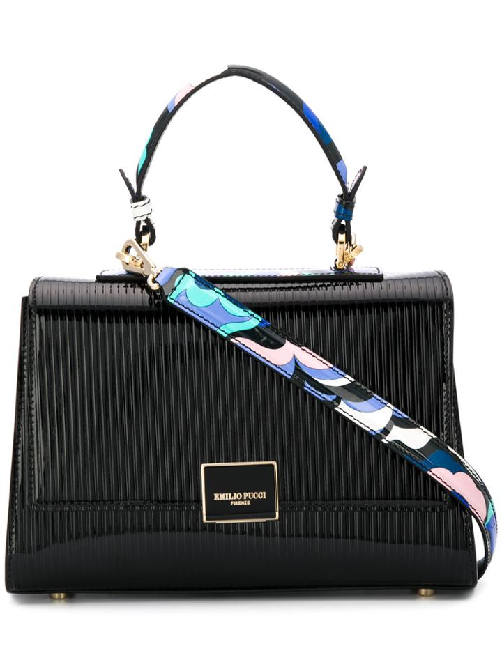 Emilio Pucci Abstract-print Details Tote - Black