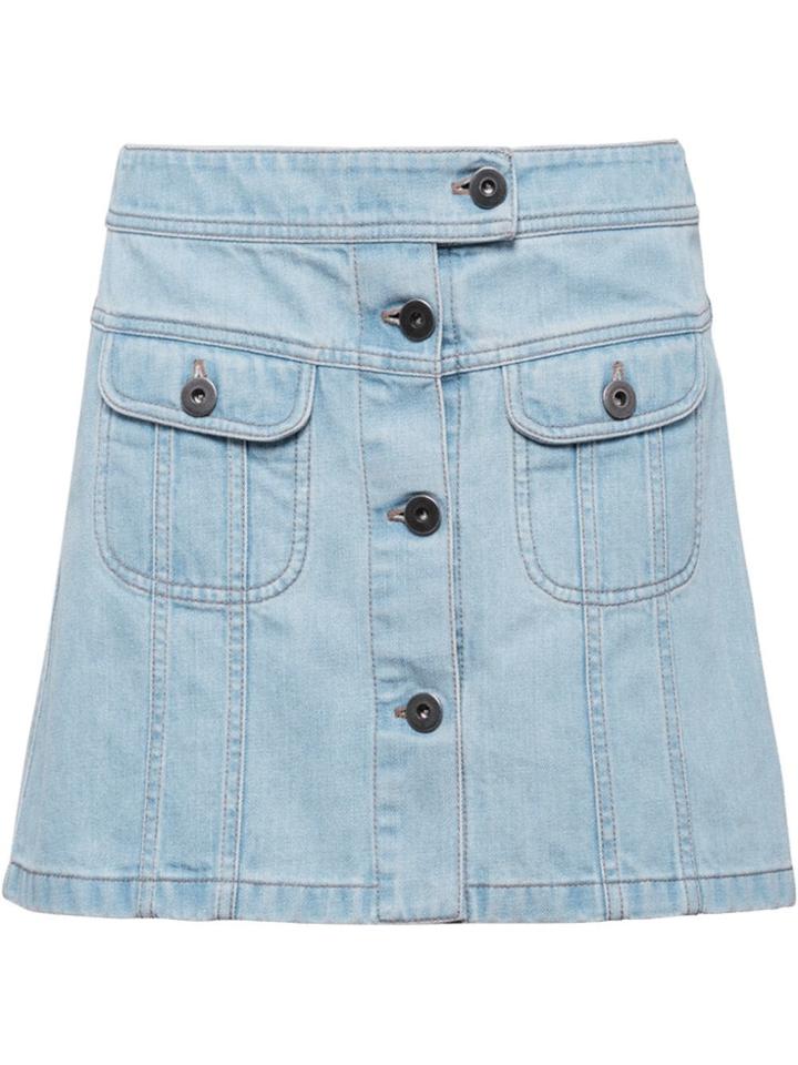 Prada Denim Miniskirt - Blue