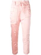 Haider Ackermann Baker Cropped Trousers - Pink & Purple