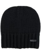 Dsquared2 - Ribbed Beanie - Men - Wool - One Size, Black, Wool