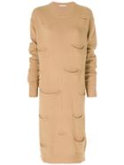 Jw Anderson Multi Pocket Dress - Brown