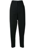Jil Sander High Waisted Tapered Trousers - Blue