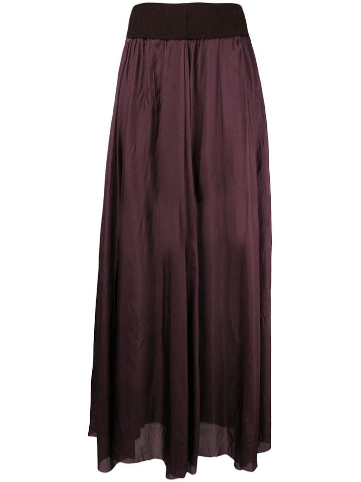 Masnada High Waisted Skirt - Red