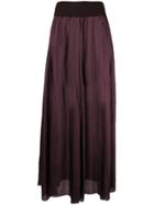 Masnada High Waisted Skirt - Red