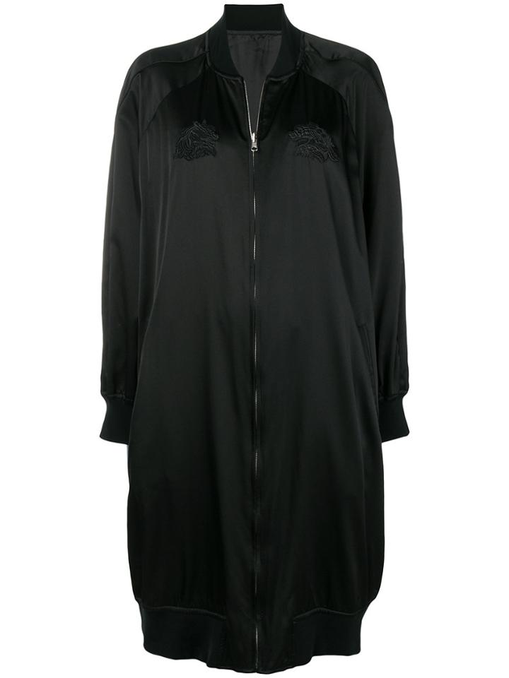 Comme Des Garçons Noir Kei Ninomiya Logo Embroidered Long Bomber