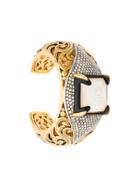 Roberto Cavalli Filigree Cuff Bracelet - Metallic
