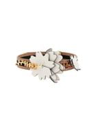 Marni Crystal Detail Floral Choker - Brown
