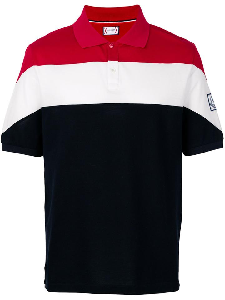 Moncler Striped Polo Shirt - Multicolour