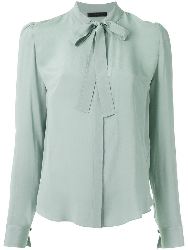 Talie Nk - Silk Shirt - Women - Silk - 40, Blue, Silk