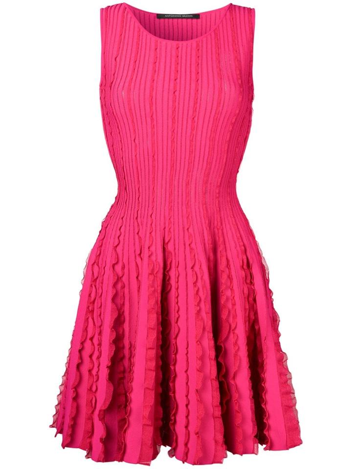 Antonino Valenti Flared Sleeveless Dress - Pink