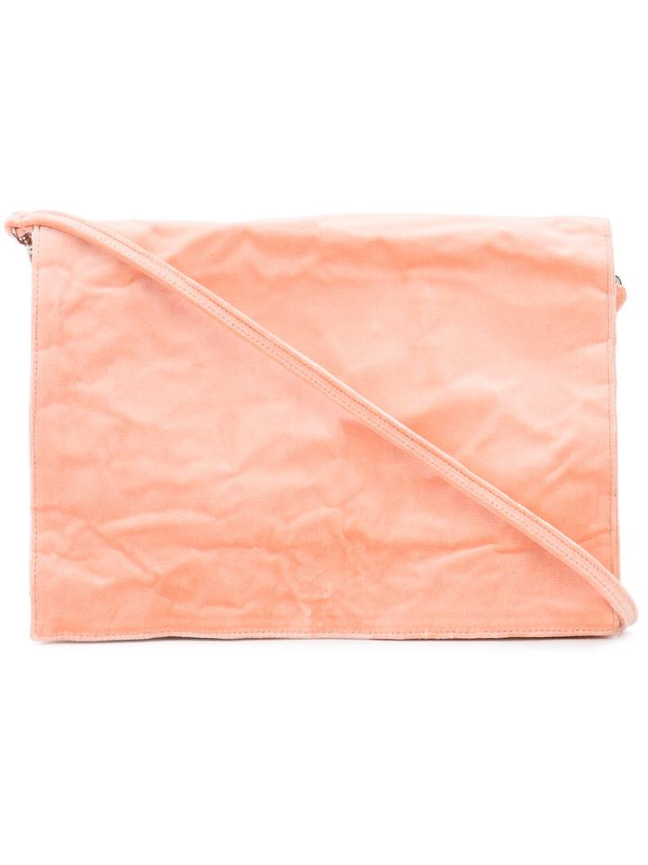Zilla Distressed Shoulder Bag, Women's, Pink/purple, Aluminium/cotton