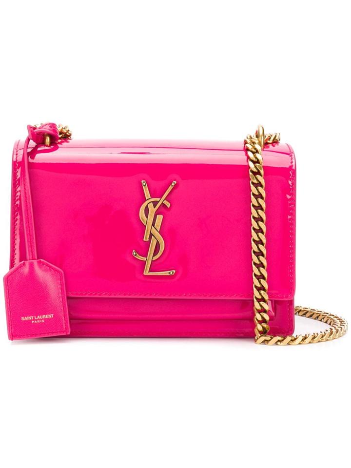 Saint Laurent Small Sunset Shoulder Bag - Pink