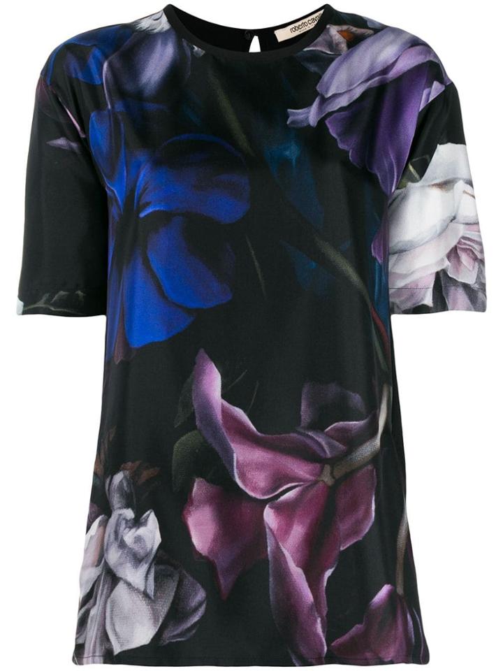 Roberto Cavalli Marchito Print T-shirt - Black