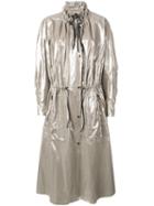 Isabel Marant - Metallic (grey) Coat - Women - Cotton/linen/flax - 40, Cotton/linen/flax