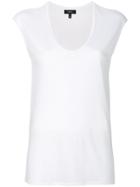 Theory Scoop Neck Top - White