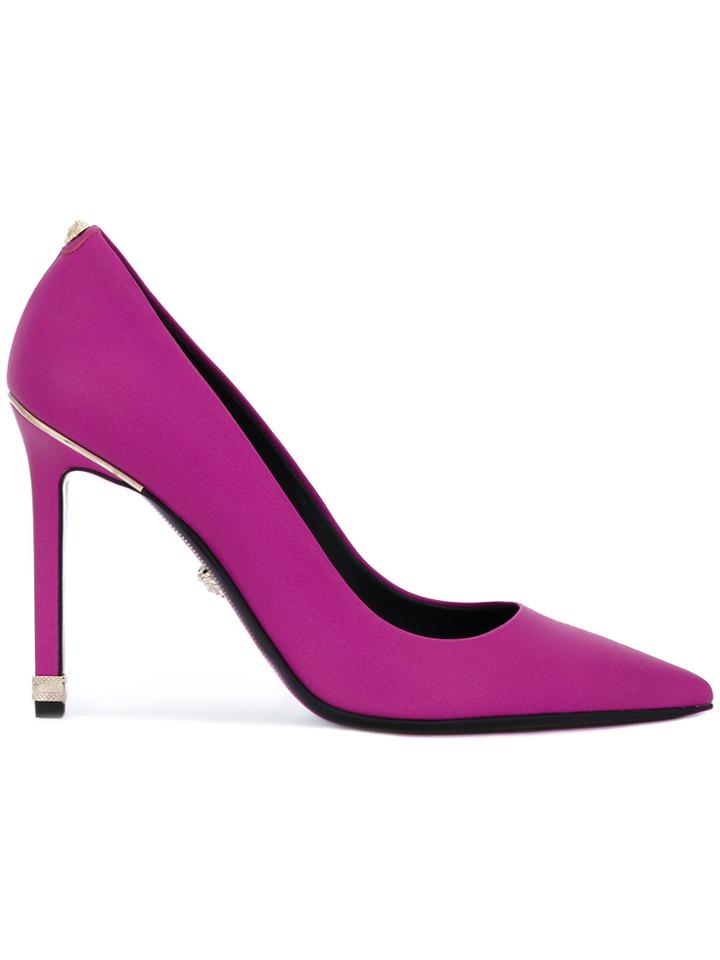 Versace Classic Pointed Pumps - Pink & Purple