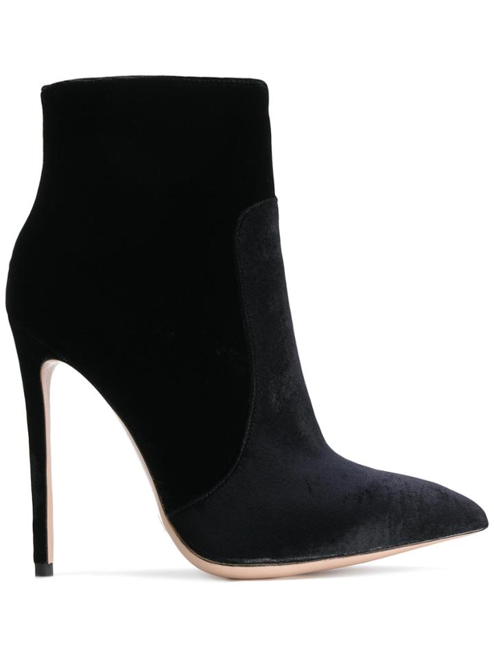 Gianni Renzi Pointed Toe Ankle Boots - Black