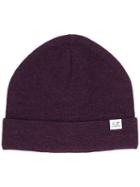 Cp Company Logo Patch Beanie - Red