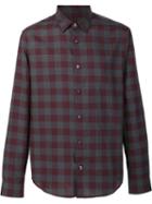Vince Checked Shirt, Men's, Size: Small, Red, Cotton