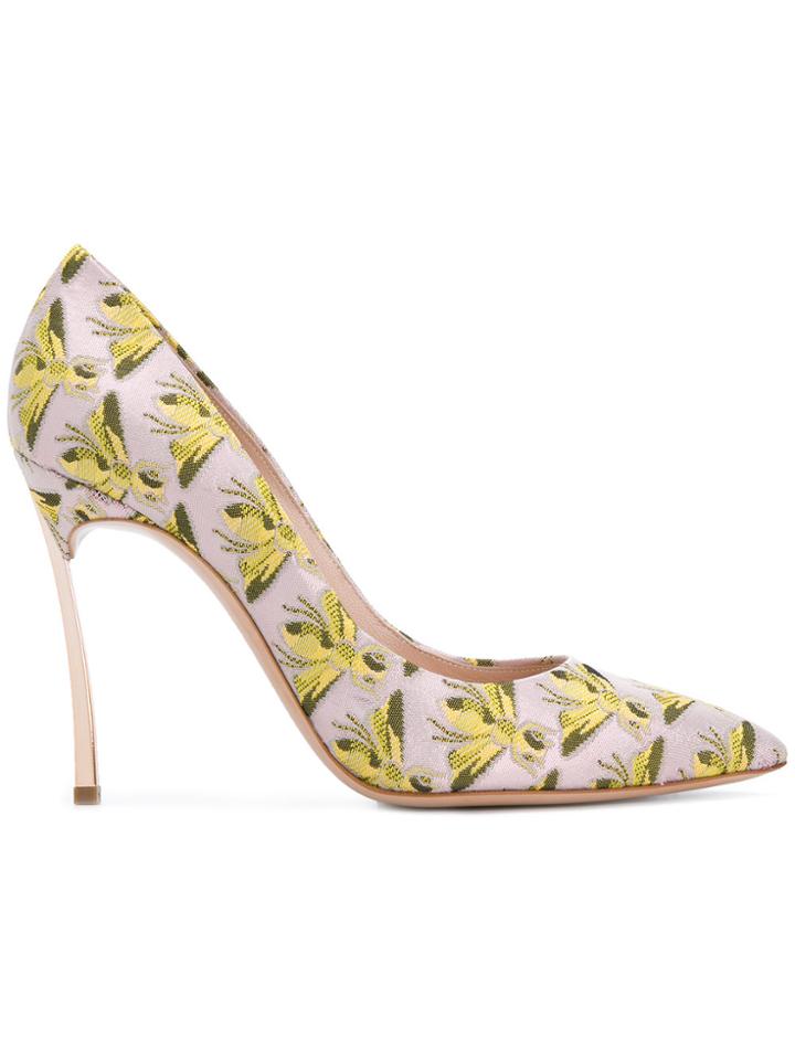 Casadei Beedrill Blade Pumps - Pink & Purple
