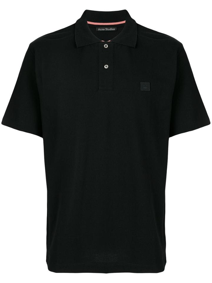Acne Studios Newark Face Polo Shirt - Black