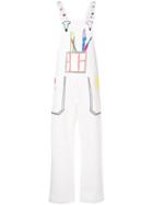 Mira Mikati Scribble Dungarees - White