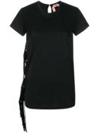 No21 Sequin Fringe T-shirt - Black
