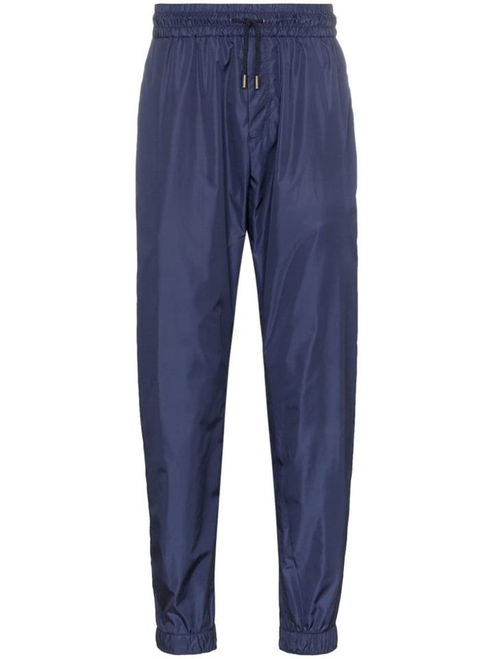 Givenchy Logo Embroidered Sweat Pants - Blue