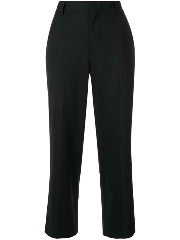 Marc Jacobs Side Stripe Cropped Trousers - Black