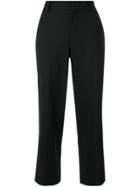 Marc Jacobs Side Stripe Cropped Trousers - Black