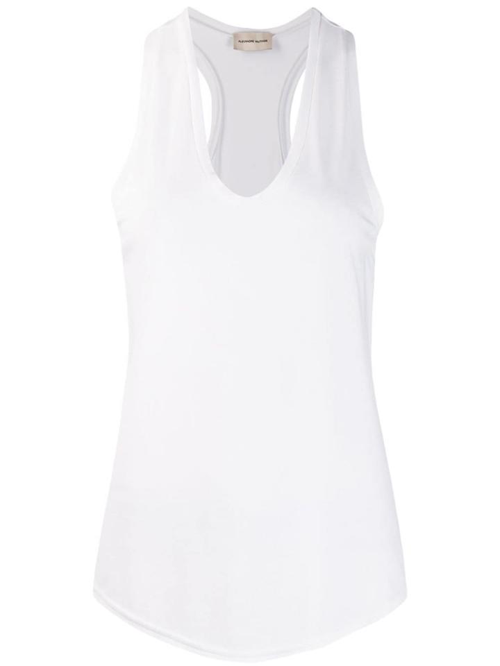 Alexandre Vauthier U-neck Tank Top - White