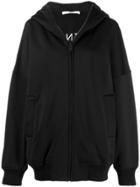 Givenchy Logo Oversized Hooded Zipper - Black