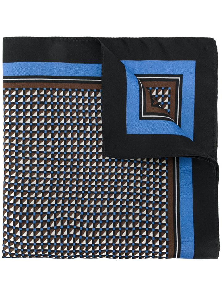 Ermenegildo Zegna Check Print Pocket Square - Multicolour