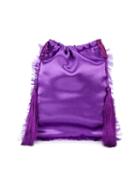 Attico - Satin Pouch With Tassels - Women - Silk/polyester/viscose - One Size, Pink/purple, Silk/polyester/viscose